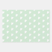 Bleu Rose Bleu Vert Coeurs Enveloppant Feuilles de (Devant 2)