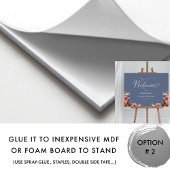 Bleu, Rose, Bourgogne Floral Toute Affiche de bien