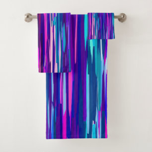 Bleu, rose et bleu Abstrait