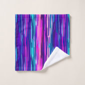 Bleu, rose et bleu Abstrait (Gant de toilette)