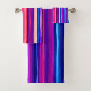 Bleu, rose et bleu Abstrait