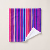 Bleu, rose et bleu Abstrait (Gant de toilette)