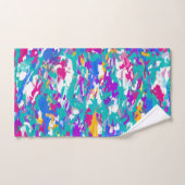 Bleu, rose et jaune (Serviette à main)