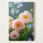 Bleu rose Fleurs délicates (Dos)