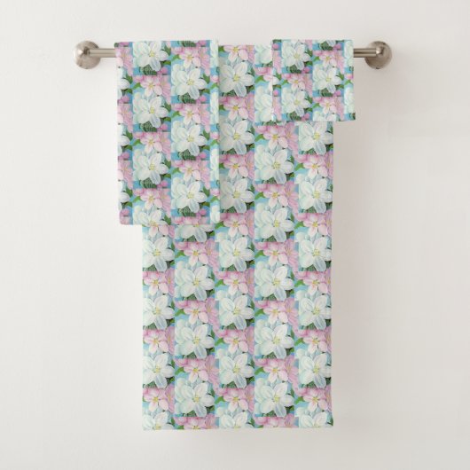 Bleu rose floral | Blossoms Apple (En situation)