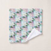 Bleu rose floral | Blossoms Apple (Gant de toilette)