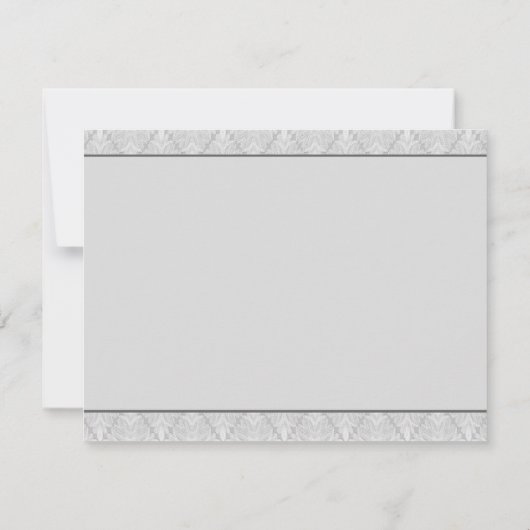 Bleu Rose & Mariage Anneaux Enregistrer La Carte D (Dos)