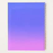 Bleu rose ombre clair de lune Double bande (Dos)