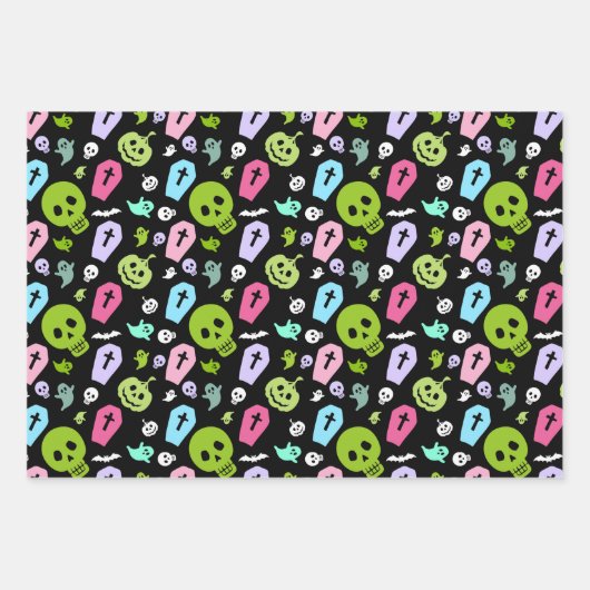 Bleu Rose Ou Violet Ensemble De 3 Papier D'Envelop (Devant 3)