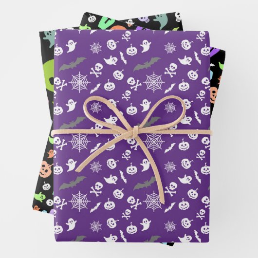 Bleu Rose Ou Violet Ensemble De 3 Papier D'Envelop (En situation)