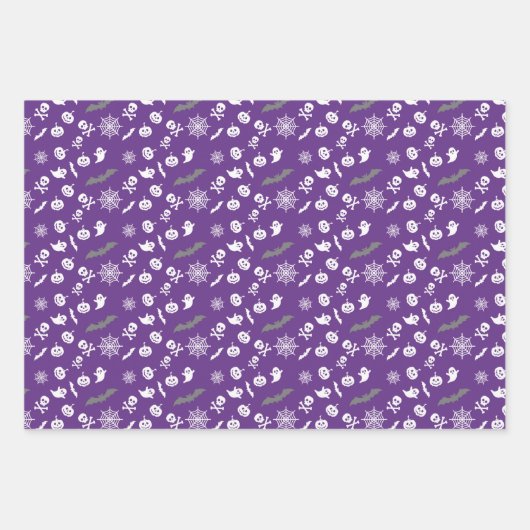 Bleu Rose Ou Violet Ensemble De 3 Papier D'Envelop (Devant)