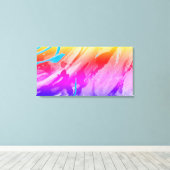 Bleu rose Rouge moderne toile étirée (Insitu (Plancher de Bois))