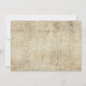 Bleu Rose Vintage Wedding Invitation (Dos)