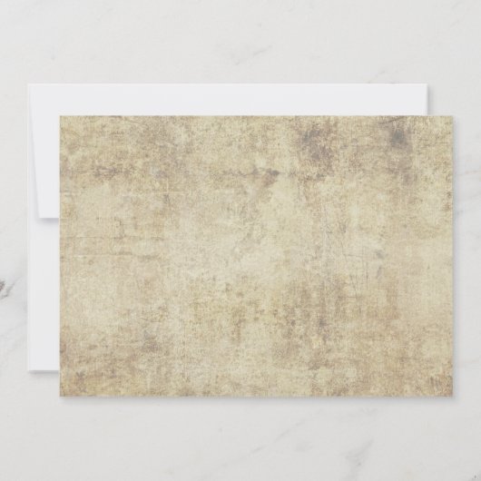 Bleu Rose Vintage Wedding Invitation (Dos)