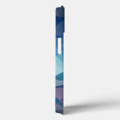 Bleu rouge Abstrait Pyramide Coque Motif - (Verso / Droite)