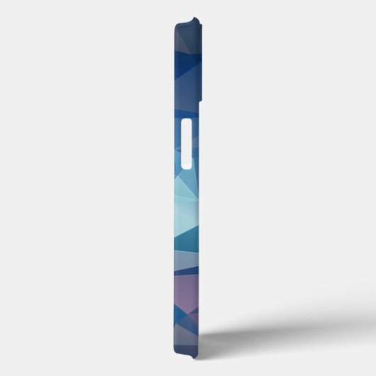 Bleu rouge Abstrait Pyramide Coque Motif - (Verso / Droite)