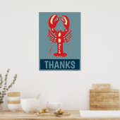 Bleu Rouge, Ajouter le texte Poster (Cuisine)