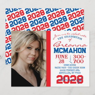 Bleu, Rouge et Blanc - Invitation photo