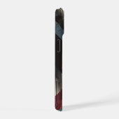 Bleu, rouge et gris Graffiti Art Phone Case (Côté droit)