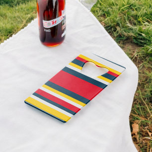 Bleu rouge Jaune Uniforme rayures