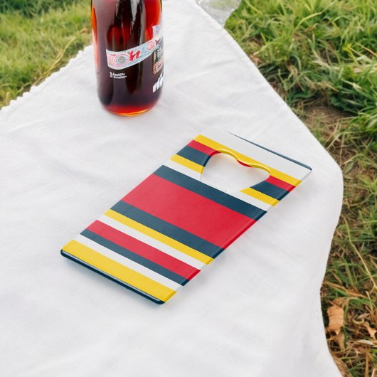Bleu rouge Jaune Uniforme rayures