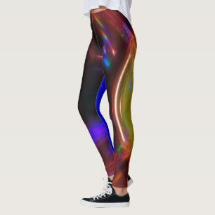 Bleu Rouge Léger Bleu Leggings