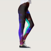 Bleu Rouge Léger Bleu Leggings (Droite)