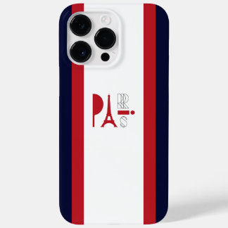 Bleu rouge rayures | Iphone 14 pro max coque