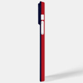 Bleu rouge rayures | Iphone 14 pro max coque (Verso / Gauche)
