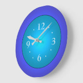 Bleu royal avec cadran vert Aqua Centre Horloge mu (Angle)