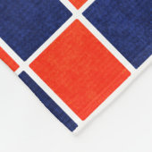 Bleu royal et couverture Checkered orange (Coin)