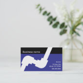 Bleu royal et noir de carte de visite de (Debout devant)