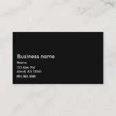 Bleu royal et noir de carte de visite de (Dos)