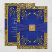 Bleu royal et soixante-quinzième invitation (Devant / Derrière)
