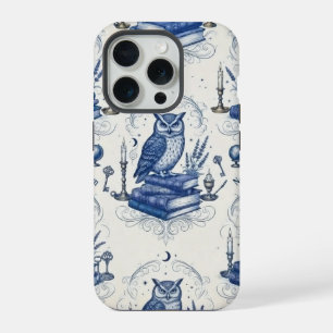 Bleu royal vintage et hibou de l'académie obscure