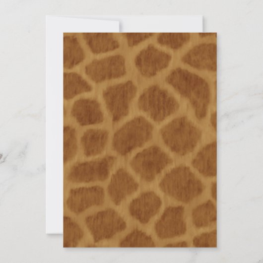 Bleu Ruban Et Giraffe Invitation De Graduation (Dos)