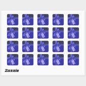 Bleu Ruban Joyeux Stickers Cadeaux de Noël (Feuille)