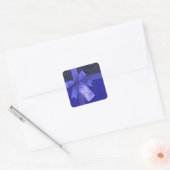 Bleu Ruban Joyeux Stickers Cadeaux de Noël (Enveloppe)