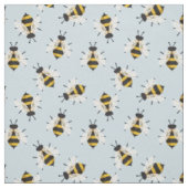 Bleu Rustique Illustré tissu d'abeille (Échantillon)