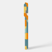 Bleu sarcelle, vert, orange, motif de cercles mode (Côté gauche)