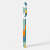 Bleu sarcelle, vert, orange, motif de cercles mode (Côté droit)