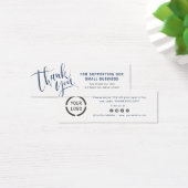 Bleu script & logo entreprise merci insérer (Bureau)