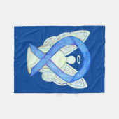 Bleu Sensibilisation Ruban Angel Doux Couverture p (Devant (Horizontal))