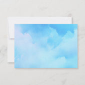 Bleu Sérénité Aquarelle RSVP (Dos)