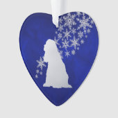 Bleu Silver Flocon de neige American Cocker Spanie (devant)