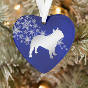 Bleu Silver Snowflake Bulle