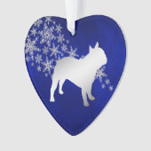 Bleu Silver Snowflake Bulle (devant)