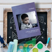 Bleu simple Faire-part de diplômés