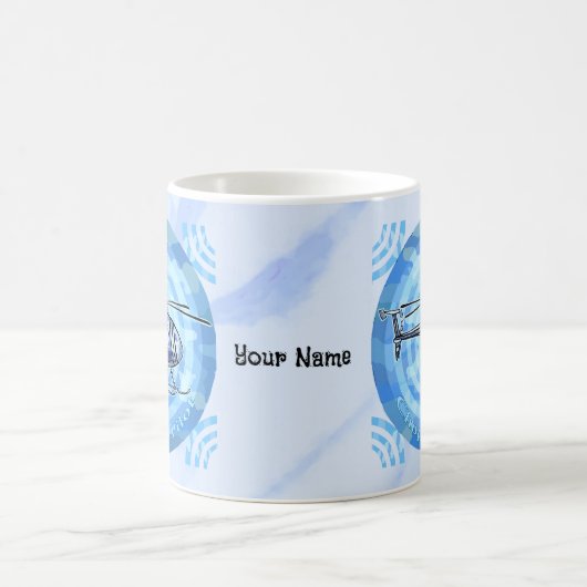 Bleu Sky Helicopter mug (Centre)