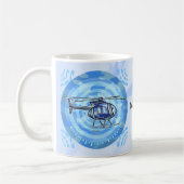 Bleu Sky Helicopter mug (Gauche)